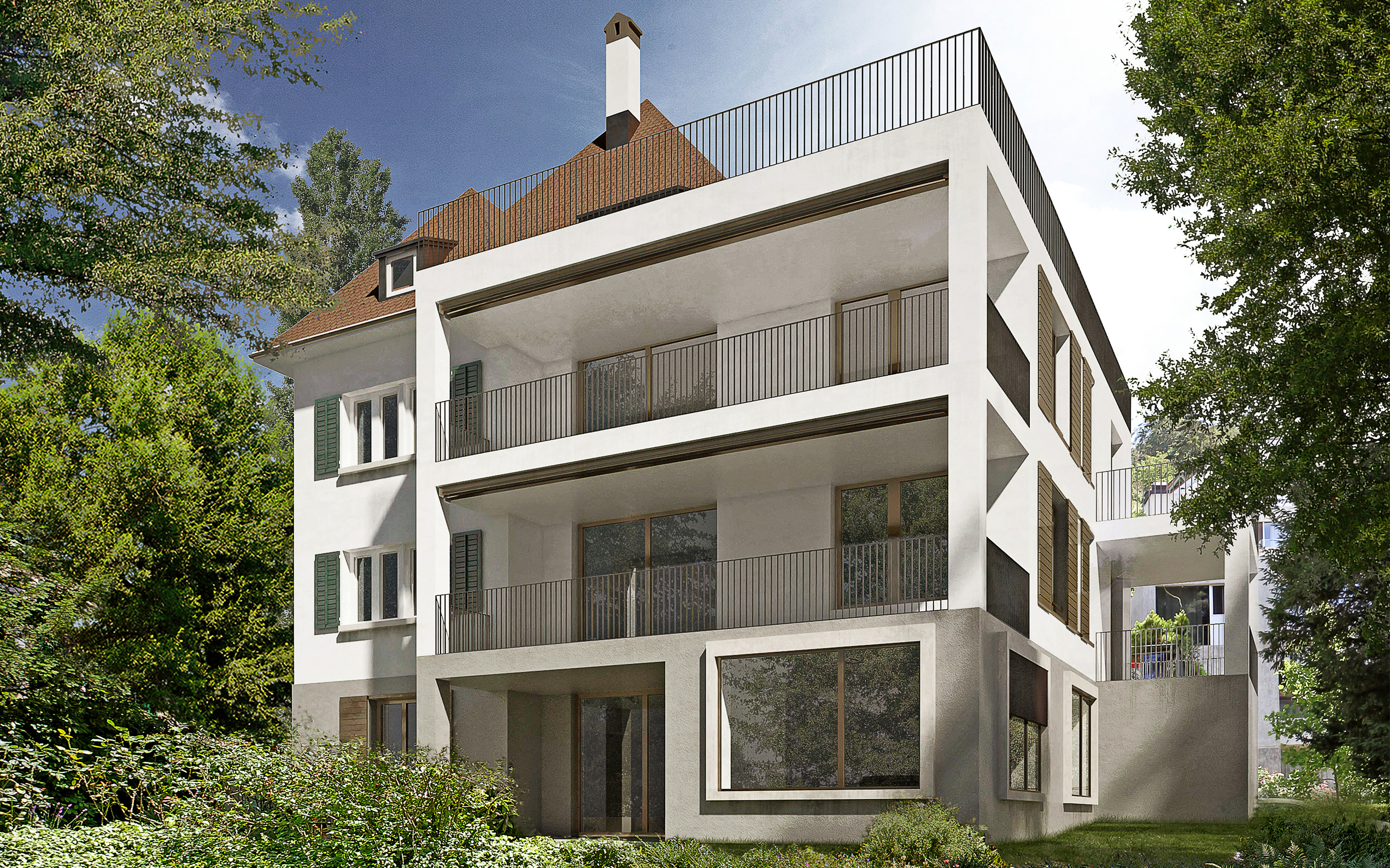 Project competition for multi-family house at Zurichberg